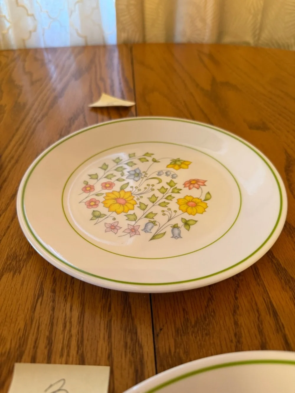 Vintage Corelle 3 Dinner Plates and 3 dessert plates Set - spring meadow - Picture 8 of 17